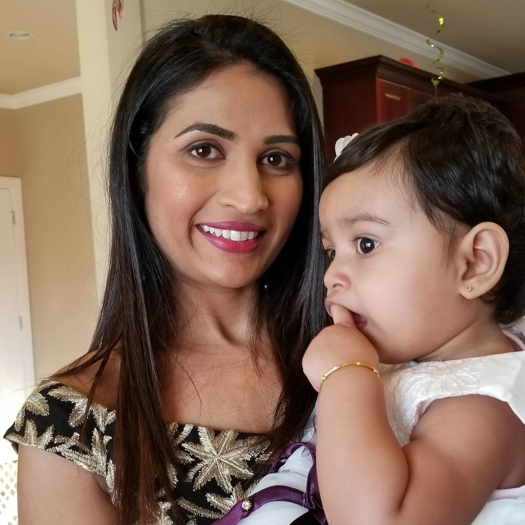 Birthday event makeup with glowing skin, defined eyes and a berry lip